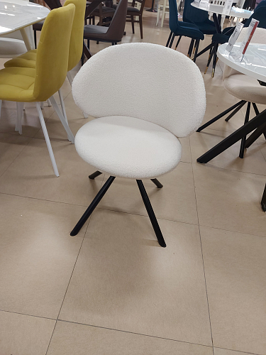 Стул на металлокаркасе Solomon крутящийся gray / black из шоурума 5